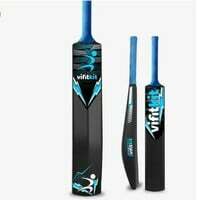 Vifitkit Turf Bat Cricket for Adults, Plastic Tennis Cricket Bat for Men, Heavy Plastic Cricket Bats with Anti Slip Rubber Grip for Gully Cricket, Tournament Match, Standard Full Size - Black & Blue 