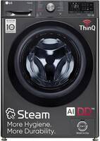 LG 9/5 kg Washer with Dryer Front Load Washer Dryer with AI Direct Drive Technology, Wi-Fi Enabled, In-built Heater Black  