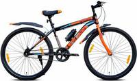 LEADER Spyder MTB Cycle/Bike with Complete Accessories 27.5 T Mountain Cycle  (Single Speed, Black, Orange)