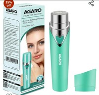 AGARO Facial Hair Remover MHR100 for Women, Flawless Electric Painless Hair Remover with 3D Floating Head, Precision Smooth Finish for Upper Lip, Chin & Cheeks, Eyebrow, Ideal for On-the-Go, Green 