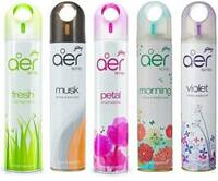 Godrej Aer FRESH (LUSH GREEN), MUSK (AFTER SMOKE), PETAL (CRUSH PINK), MORNING (MISTY MEADOWS), VIOLET (VALLEY BLOOM) Spray (5 x 240 ml)