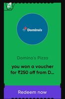 Cred - Rs.250 off on 800 Domino's voucher