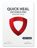 Quick Heal Antivirus Pro- Renewal Pack - 1 User, 1 Year (CD)
