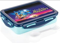 Dhananjay Kiddo Lunch Box – 2 Compartment Insulated Lunch Box Plastic Tiffin Box for Boys, Girls, School & Office (Kidz'y, Blue)