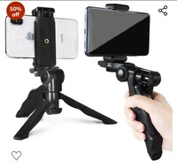 SUBTON Photography Mobile Holder Mini Tripod Camera Stand with Horizontal & Vertical Rotation | for Vlogging, Video Shooting, YouTube etc Compatible with All Mobile Phones, Action GoPro Cameras DSLR