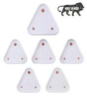 PROTOWARE Baby Safety Electric Socket Plug Cover Guards (Pack of 6), White