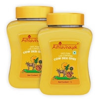 Ashtavinayak Premium Desi Cow Ghee - Pack of 2 x 1Ltr Each (2Ltr)
