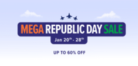 Mega  Republic Day Sale upto 60 % off 