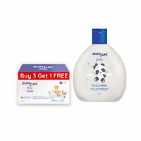 Bumtum Paraben Free Baby Soap (4N x 50 Gram) & Baby Lotion (200 ML) Combo