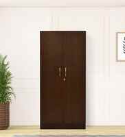 Meereen 2 Door Wardrobe In Sawcut Dark Finish