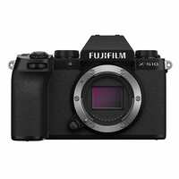 Fujifilm X-S10 Mirrorless Camera Body Only (Digital Zoom, APS-C X-Trans CMOS 4 Sensor, EVF, IBIS, Vari-Angle LCD Touchscreen, Face/Eye AF, 4K/30P & FHD/240P Video Vlogging, Film Simulations) - Black