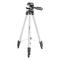 DigiTek DTR 455 LT 130cm Adjustable Tripod for Mobile and Camera (3 Way Head with Adjustable Pan, Black)