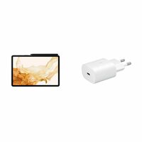 Samsung Galaxy Tab S8 27.94 cm (11 inch) Display, RAM 8 GB, ROM 128 GB Expandable S Pen in-Box, Wi-Fi Tablet + Original 25W Single Port, Type-C Fast Charger