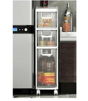  LACOSSI Multipurpose Baby Wardrobe/Cabinet/Multipurpose Storage Rack, Foldable, Collapsible Fabric Wardrobe Organizerfor Car and Home Wet and Dry (Cabinet-Side Storage-3 Door) 