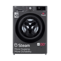 Lowest - LG 9kg 5 Star Fully Automatic Front Load Washing Machine (FHV1409Z4M.ABMQEIL, LG ThinQ with Wi-Fi, Middle Black)