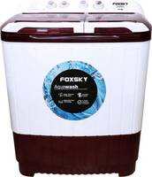 FOXSKY 9.5 kg Semi Automatic Top Load Washing Machine Maroon, White  (FS-SATL95WM)