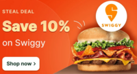 Hubble App: Get 10% cashback on Swiggy Gift cards