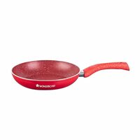 Wonderchef Granite 24 cm Non-Stick Fry Pan | 1.8 L | Red | 5 Layer PFOA Free Non-Stick Coating