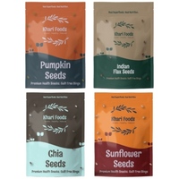 Khari Foods Assorted Seeds - Pack of 4 x100gm Each (400gm) (Flax, Chia, Sunflower, Pumpkin seeds)