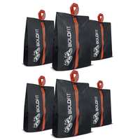 Boldfit Shoe Bag for Shoe with Zipper Organizer in Travelling Portable Shoe Cover for Dustproof Packing Shoe Bags Pouches Travel in Keeping Bag Organized Shoes Cover Vertical Shoe Bag -Pack of 6 Black