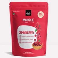Eat Any Time Mindful Dried Cranberries - 400gm (Zero Added Sugar)