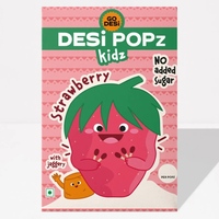 Go Desi Strawberry Popz Kidz Box - 50 Pieces/Popz