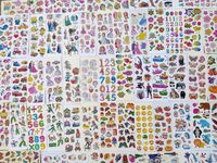 ECLET Different Cartoon Puffy 3D Cute Stickers for Craft and Project (10 Different Sticker)