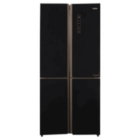 Haier 531 Litres A+ Frost Free French Door Refrigerator with Deo Fresh Technology (HRB-550KG, Black Glass)