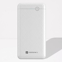 Portronics Power Brick II 20000 mAh,2.4A 12w Slim Power Bank with Dual USB Output Port for iPhone, Android & Other Devices