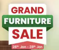 Flipkart Grand Furniture Sale Upo 75% Off + 10% Bank Offer (26-28 Jan)