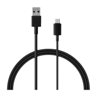 Xiaomi Type A to Type C 3.3 Feet (1M) Cable (Tangle Free Design, Black) 