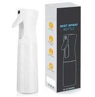 Empire Mart Durable Hair Spray Bottle (300ml) Empty Continuous Mist Ultra Fine Plastic Water Sprayer – For Hairstyling, Cleaning, Salons, Plants, Essential Oil Scents & More (White)