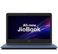 JioBook 11 (2023) (Mediatek 8788 Octa-core 2 GHz/ARM Mali G72 MP3 @800 MHz/29.5cms 60 Hz/Thin and Light Laptop/ 4 GB LPDDR4/ 64 GB eMMC/JioOS 4G LTE, Dual Band Wi-Fi/Blue/ 990 GMS) 