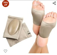 Renesmee Flat Foot Arch Support for Men & Women | Medial Arch Support for Flat Feet Correction | Flat Foot Sleeve Cushion | Plantar Fasciitis Leg Foot Orthopedic Pain Relief, Free Size - 1 Pair 