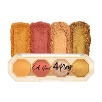 L.A.Girl- 4Play Eyeshadow - Juicy | Formulated with matte, shimmer and foil finishes | Highly pigmented and easy to apply | 3.2 gm