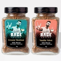 Rage Coffee Vanilla Velvet & Creamy Hazelnut Coffee Combo 2 x50g Each (100gm)
