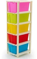 TEX-RO Chest of Drawers : Versatile Drawer Storage Organizer & Organisers Storage Box for Ideal for Neat and Tidy Storage Solutions plastic drawers storage (Multicolor, 5XL) 