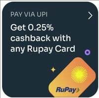 Kiwi app- 0.25% cashback on upi transaction with any Rupay cc (max Rs 500 per month) + cc specific rewards