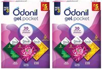 Odonil Gel Pocket Mix - 60g (Pack of 30gx2) (Assorted pack of 3 new fragrances)
