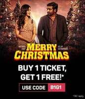 BookMyShow: BOGO offer on Merry Christmas, Aaichya Gavat Marathit Bol Movies B2G1 on Ittaa Kittaa