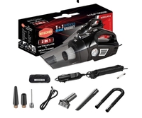 2in1 portable tyre inflator with car vacuum cleaner