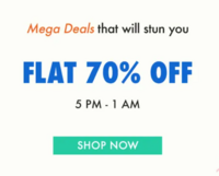 Zivame - Flat 70% off sale (5pm - 1am)