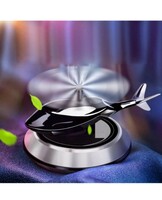 AIRSKY Silver Car Aroma Air Freshener Perfume Solar Power Helicopter Perfume Diffuser

