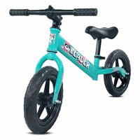  Leader Kiddo Kids Lightweight Pedal Free Balance Cycle for Girls and Boys of Ages 1 to 4 Years | Adjustable Seat | 98% Assembled | Early Learning Bike |  Sea Green 