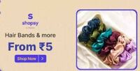 Shopsy - Hair Bands, Butterfly Clips & More from Rs.5 & More Offers