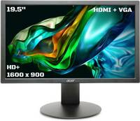 Acer 19.5 inch HD+ IPS Panel with VGA, HDMI, Acer VisionCare, ENERGY STAR Certified, Tilt-able Stand, Support VESA Mount, Flicker Free, Blue Light Shield, 6 axis color adjustment Monitor (K202Q)  (Response Time: 6 ms, 