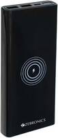 ZEBRONICS 10000 mAh 22.5 W Wireless Power Bank  (Black, Lithium Polymer, Fast Charging for Mobile)