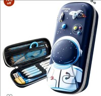 Okean® 3D Cover EVA Space Astronaut Theme Pencil Case Large Capacity Pencil Pouch Bag Compass School Pouch Organizer for Students Kids Premium Stylish Pen Holder Pouch Stationery Box