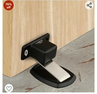 LAPO Heavy Duty Magnetic Door Stopper | Floor Mounted Door Stop Holder Magnet | Door Magnet Stopper | Floor Magnet for All Door Home | Hotel | Office (Black Finish) LM-02 