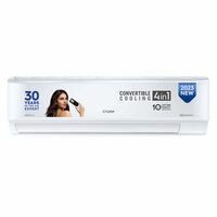 Cruise 1 Ton 3 Star Inverter Split AC with 7-Stage Air Filtration (100% Copper, Convertible 4-in-1, PM 2.5 Filter, 2023 Model, CWCVBH-VQ1W123, White)
